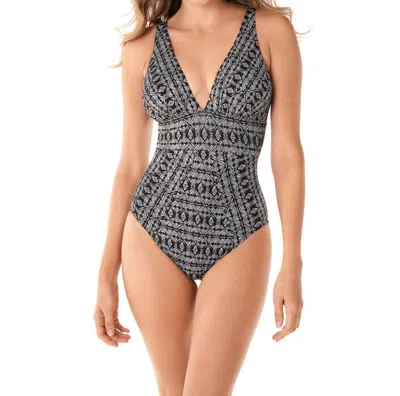 Miraclesuit Odyssey One Piece Swimsuit In Incan Treasure In Black