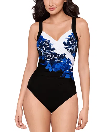 Miraclesuit Ombra Fiore Sanibel One Piece Swimsuit In Blue
