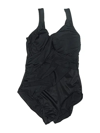 Pre-owned Miraclesuit One Piece Swimsuit In Black