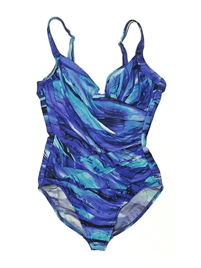 Pre-owned Miraclesuit One Piece Swimsuit In Blue