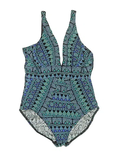 Pre-owned Miraclesuit One Piece Swimsuit In Blue