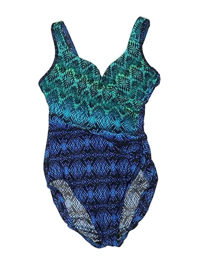 Pre-owned Miraclesuit One Piece Swimsuit In Blue
