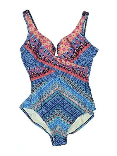 Pre-owned Miraclesuit One Piece Swimsuit In Blue