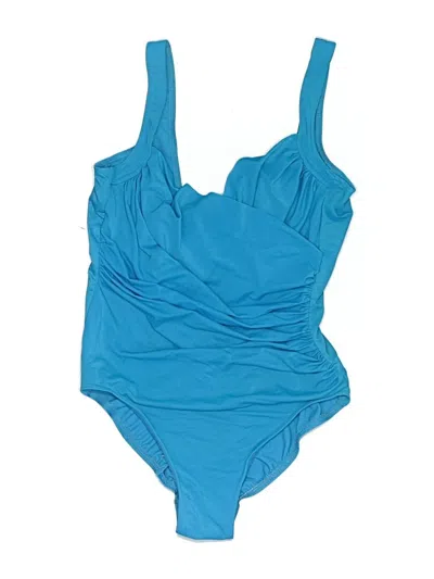 Pre-owned Miraclesuit One Piece Swimsuit In Blue