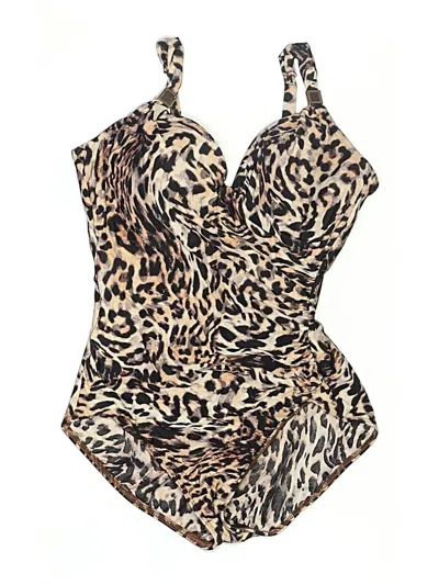 Pre-owned Miraclesuit One Piece Swimsuit In Brown