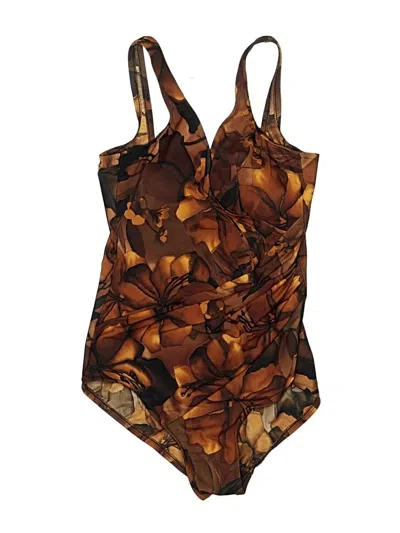Pre-owned Miraclesuit One Piece Swimsuit In Brown
