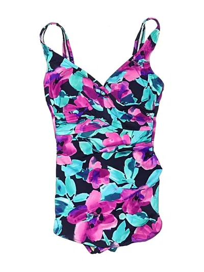 Pre-owned Miraclesuit One Piece Swimsuit In Purple
