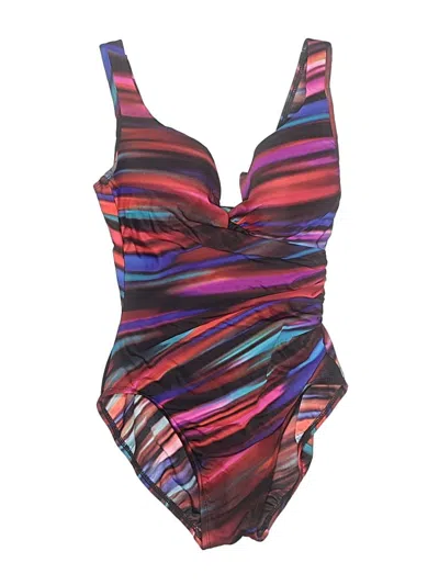 Pre-owned Miraclesuit One Piece Swimsuit In Purple