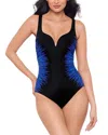 Miraclesuit Paka Mayan Temptress One Piece Swimsuit In Blue  Black