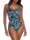 Miraclesuit Palma Verde Sanibel Underwire One-piece In Black Multi