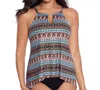 Miraclesuit Peephole Tankini Top In Blue In Blue
