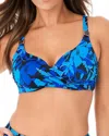 Miraclesuit Petal Play Bra Top In Blue In Blue