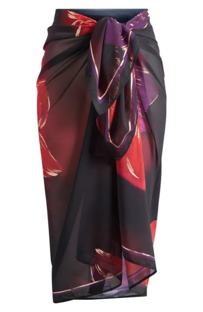 Miraclesuit Petali Rosa Pareo Cover Up In Black