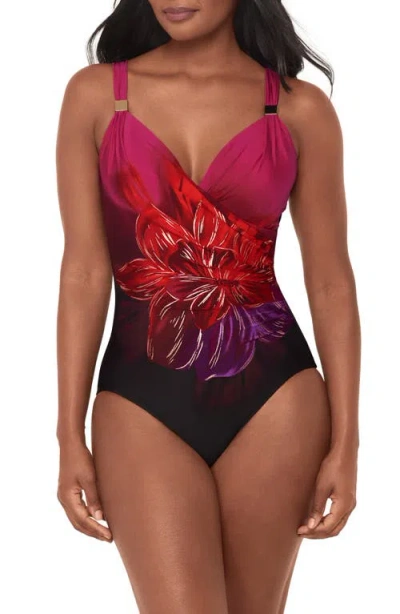 Miraclesuit ® Petali Rosa Siren Print One-piece Swimsuit In Multi
