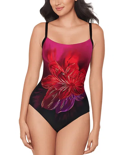 Miraclesuit Petali Rosa Starr One Piece Swimsuit In Purple