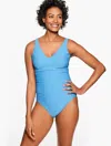 Miraclesuit Plus Size - Â® Blockbuster One Piece - Lakeside Blue - 22 Talbots In Lakeside Blue