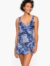 Miraclesuit Plus Size - Â® Sanibel Tankini - Flower Patch - Ink - 24 Talbots In Ink
