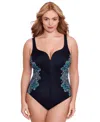 Miraclesuit Plus Size Precioso Temptress Tummy Control One Piece Swimsuit In Precioso