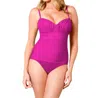 Miraclesuit Plus Solid Rialto One Piece Swimsuit In Fuchsia In Pink
