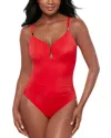 Miraclesuit Razzle Dazzle Antheia One Piece Swimsuit In Red