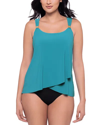 Miraclesuit Razzle Dazzle Dazzle Tankini Top In Blue