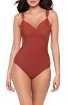 Miraclesuit ® Razzle Dazzle Siren One-piece Swimsuit In Brown
