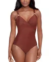 Miraclesuit Razzle Dazzle Siren Twist-front Underwire Allover Slimming One-piece Swimsuit In Tamarind