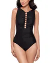 Miraclesuit Razzle Dazzle Swizzle One Piece Swimsuit In Black