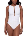 Miraclesuit Razzle Dazzle Swizzle One Piece Swimsuit In White
