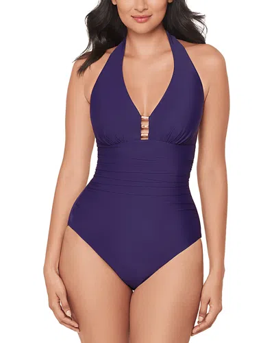 Miraclesuit Razzle Dazzle Theia One Piece Swimsuit In Purple