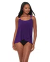 Miraclesuit Razzle Dazzle Underwire Tankini Top In Purple