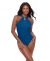 Miraclesuit Rock Solid Aphrodite One-piece Swimsuit In Blue
