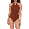 Miraclesuit ® Rock Solid Aphrodite One-piece Swimsuit In Brown
