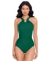 Miraclesuit Rock Solid Aphrodite One-piece Swimsuit In Malachite