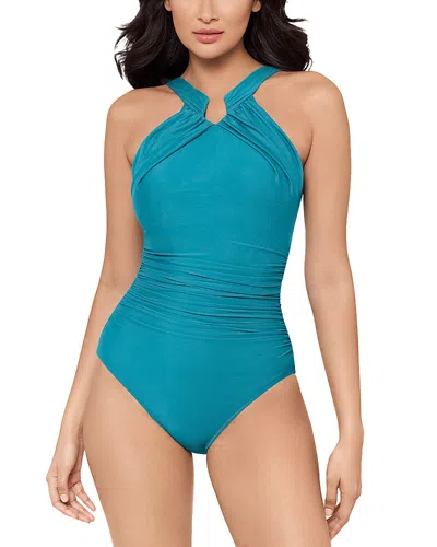 Miraclesuit Rock Solid Aphrodite One Piece Swimsuit In Blue