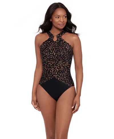 Miraclesuit Rock Solid Aphrodite One-piece Swimsuit In Black