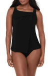 Miraclesuit Rock Solid Atria One Piece Swimsuit In Black