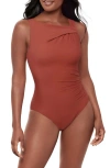 Miraclesuit Women's Rock Solid Avra Underwire One-piece Swimsuit In Brown