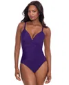 Miraclesuit Rock Solid Captivate Underwire One-piece In Mulberry
