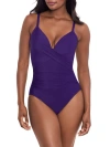 Miraclesuit Rock Solid Captivate Underwire One-piece In Mulberry