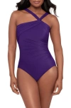 Miraclesuit ® Rock Solid Europa One-piece Swimsuit In Purple