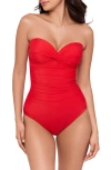 Miraclesuit Rock Solid Madrid One Piece Swimsuit In Red