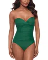 Miraclesuit Rock Solid Madrid One Piece Swimsuit In Green