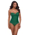 Miraclesuit Rock Solid Madrid One Piece Swimsuit In Green