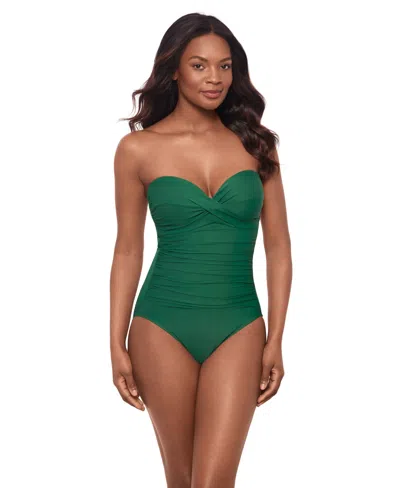 Miraclesuit Rock Solid Madrid One Piece Swimsuit In Green