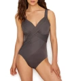 Miraclesuit Rock Solid Revele Underwire One-piece In Mineral Grey