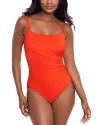 Miraclesuit Rock Solid Starr Underwire One-piece Swimsuit In Arancio