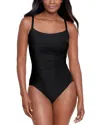 Miraclesuit Rock Solid Starr Underwire One-piece Swimsuit In Black