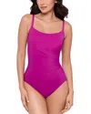 Miraclesuit Rock Solid Starr One Piece Swimsuit In Purple