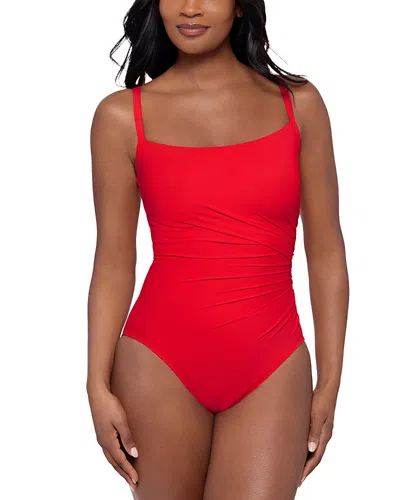 Miraclesuit Rock Solid Starr One Piece Swimsuit In Red